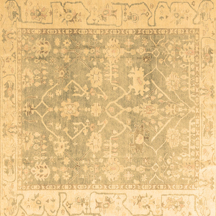 Square Machine Washable Oriental Brown Traditional Rug, wshabs4326brn