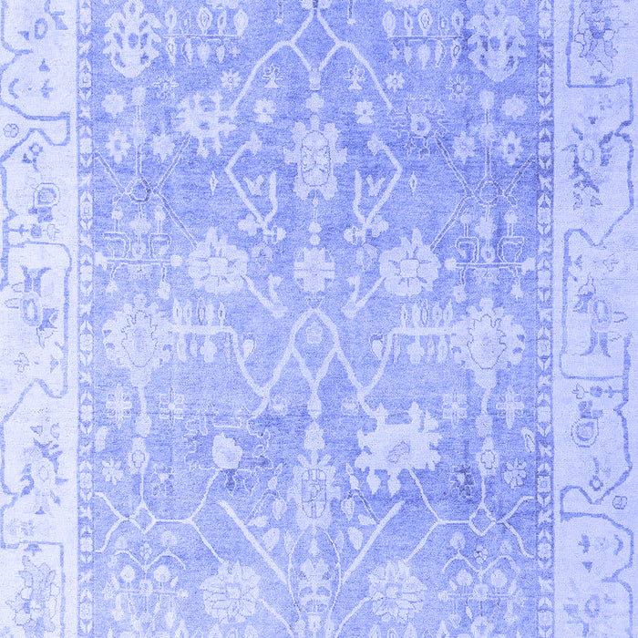 Machine Washable Oriental Blue Traditional Rug, wshabs4326blu
