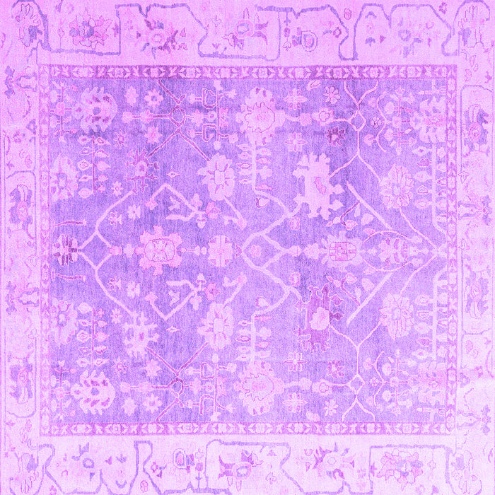 Square Oriental Purple Traditional Rug, abs4326pur