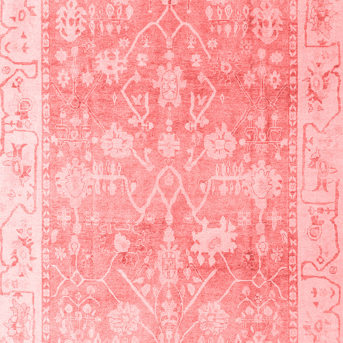 Machine Washable Oriental Red Traditional Rug, wshabs4326red
