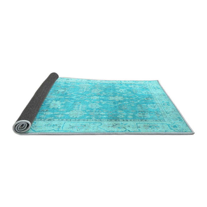 Sideview of Oriental Light Blue Traditional Rug, abs4326lblu