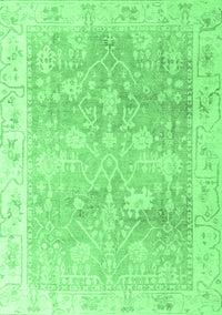 Oriental Emerald Green Traditional Rug, abs4326emgrn