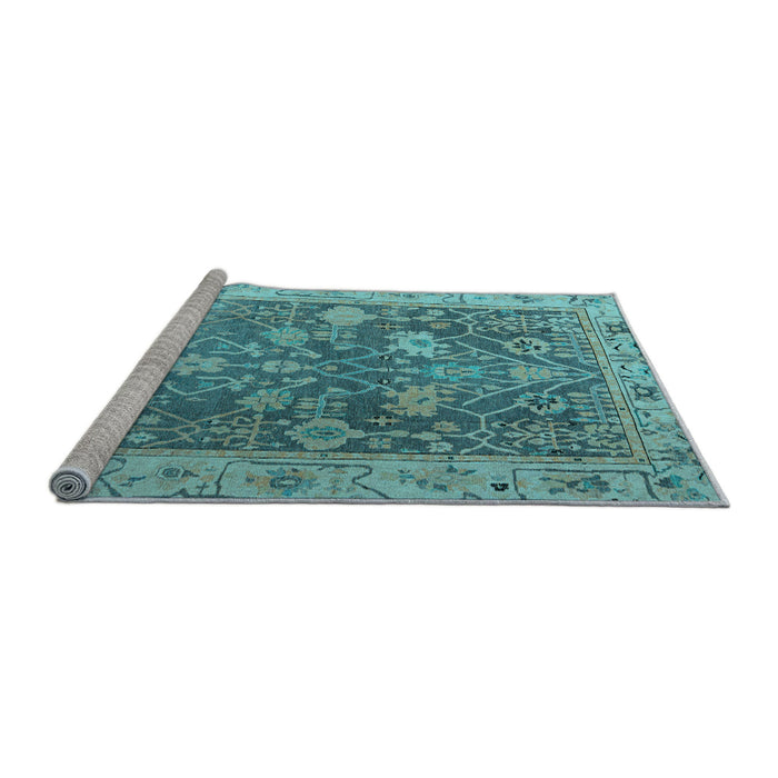 Sideview of Machine Washable Abstract Light Blue Modern Rug, wshabs4327lblu