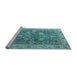 Sideview of Machine Washable Abstract Light Blue Modern Rug, wshabs4327lblu