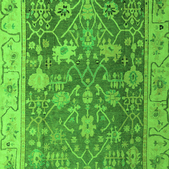 Machine Washable Abstract Green Modern Area Rugs, wshabs4327grn