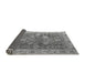 Sideview of Abstract Gray Modern Rug, abs4327gry