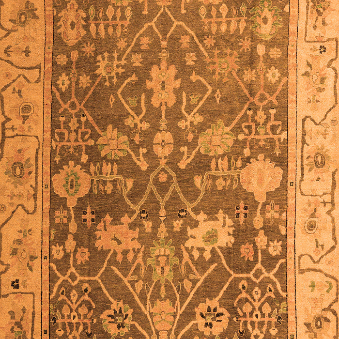 Machine Washable Abstract Orange Modern Area Rugs, wshabs4327org