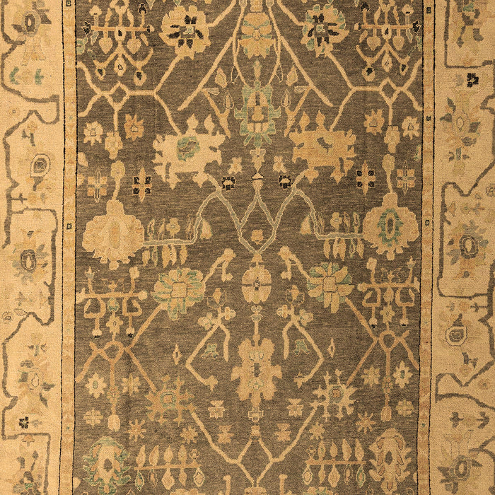 Machine Washable Abstract Brown Modern Rug, wshabs4327brn