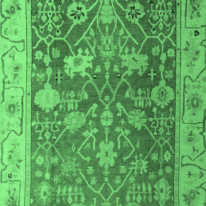 Machine Washable Abstract Emerald Green Modern Area Rugs, wshabs4327emgrn