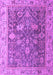 Machine Washable Abstract Purple Modern Area Rugs, wshabs4327pur