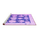 Sideview of Machine Washable Oriental Purple Traditional Area Rugs, wshabs4328pur