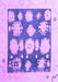 Machine Washable Oriental Purple Traditional Area Rugs, wshabs4328pur