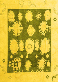 Oriental Yellow Traditional Rug, abs4328yw