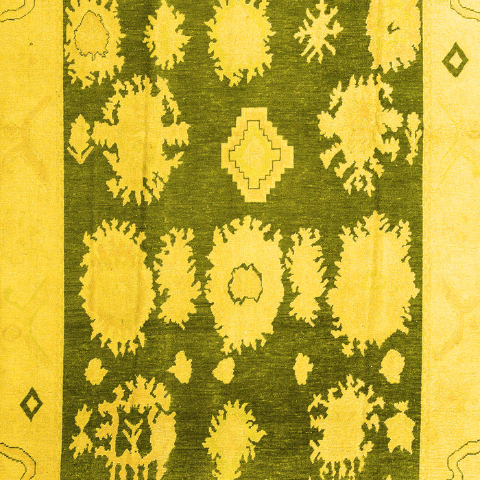 Oriental Yellow Traditional Rug, abs4328yw