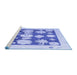 Sideview of Machine Washable Oriental Blue Traditional Rug, wshabs4328blu