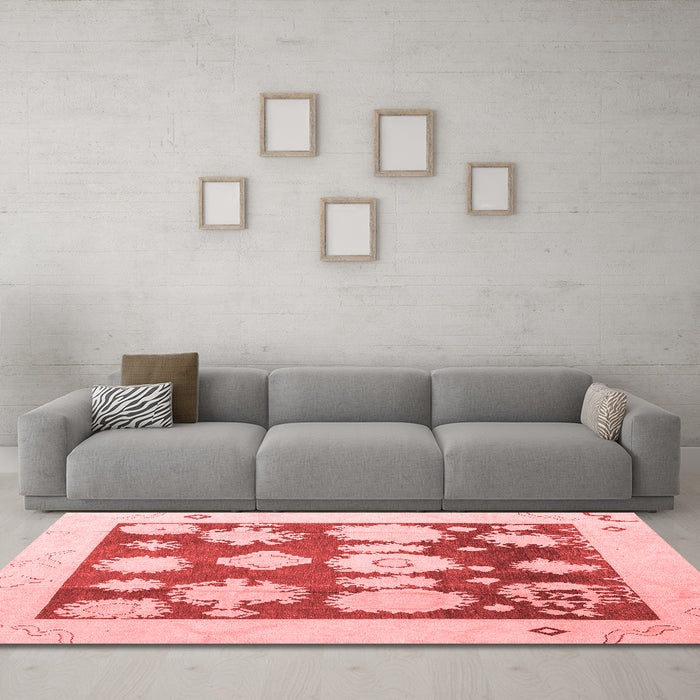 Traditional Red Washable Rugs