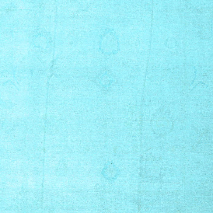 Square Oriental Light Blue Traditional Rug, abs4329lblu