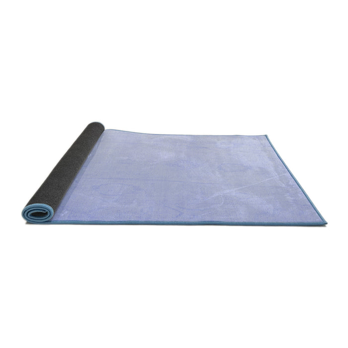 Sideview of Oriental Blue Traditional Rug, abs4329blu