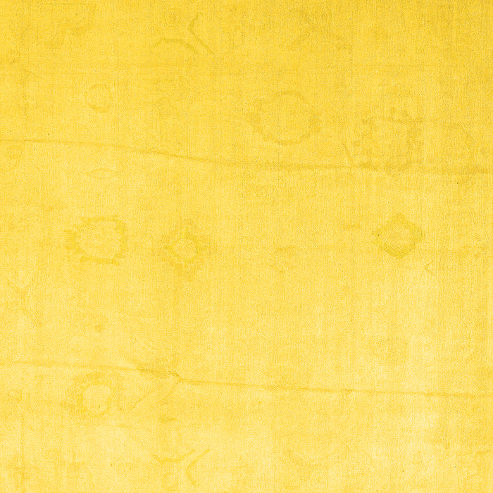 Square Oriental Yellow Traditional Rug, abs4329yw