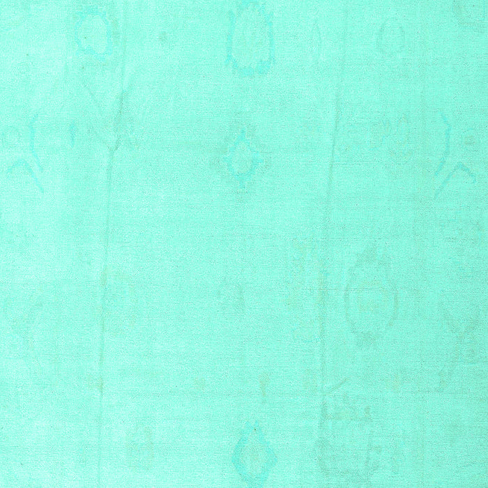 Machine Washable Oriental Turquoise Traditional Area Rugs, wshabs4329turq
