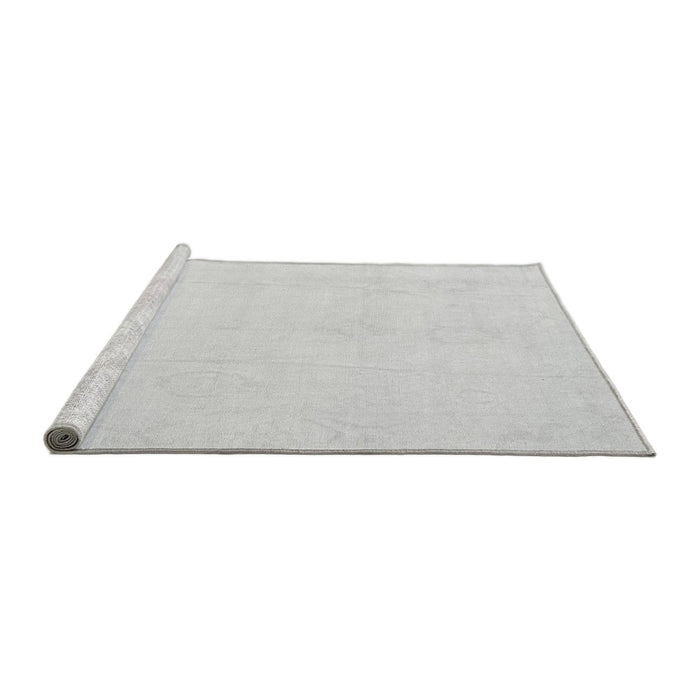 Sideview of Machine Washable Oriental Gray Traditional Rug, wshabs4329gry