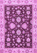 Machine Washable Oriental Purple Traditional Area Rugs, wshabs432pur