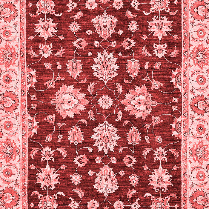 Machine Washable Oriental Red Traditional Rug, wshabs432red