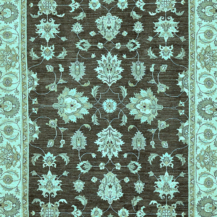 Oriental Light Blue Traditional Rug, abs432lblu