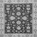 Square Machine Washable Oriental Gray Traditional Rug, wshabs432gry