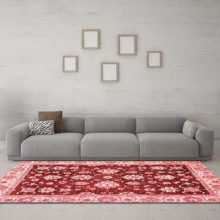 Traditional Red Washable Rugs