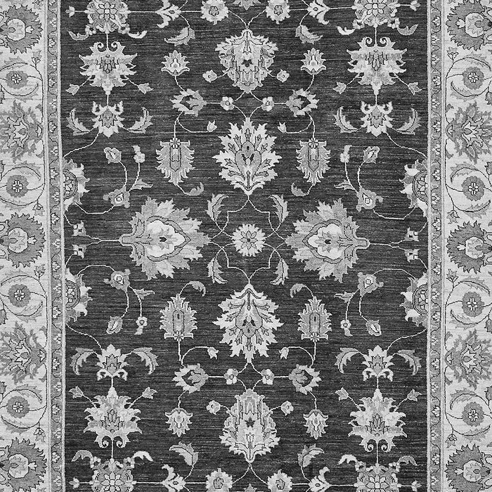 Machine Washable Oriental Gray Traditional Rug, wshabs432gry