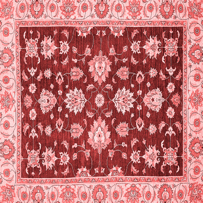 Machine Washable Oriental Red Traditional Rug, wshabs432red