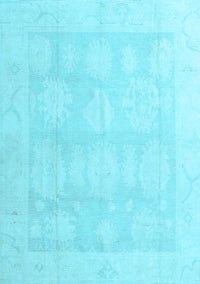 Oriental Light Blue Traditional Rug, abs4330lblu