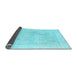 Sideview of Oriental Light Blue Traditional Rug, abs4330lblu