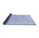 Sideview of Oriental Blue Traditional Rug, abs4330blu