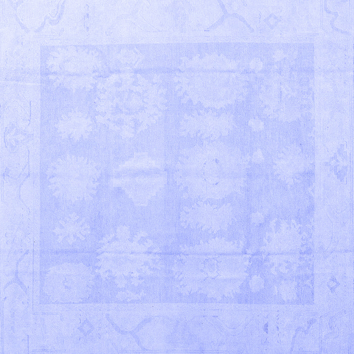 Square Oriental Blue Traditional Rug, abs4330blu