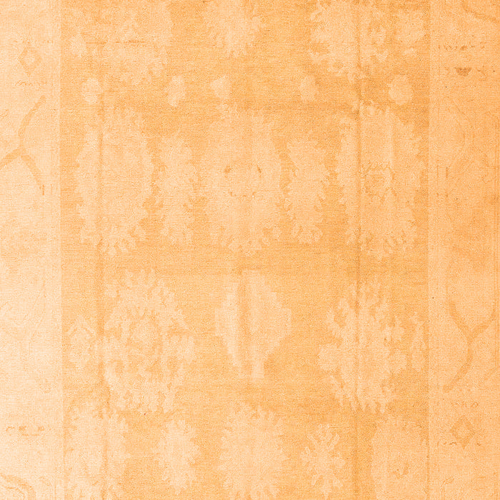 Machine Washable Oriental Orange Traditional Area Rugs, wshabs4330org