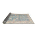 Sideview of Abstract Dark Gray Oriental Rug, abs4331