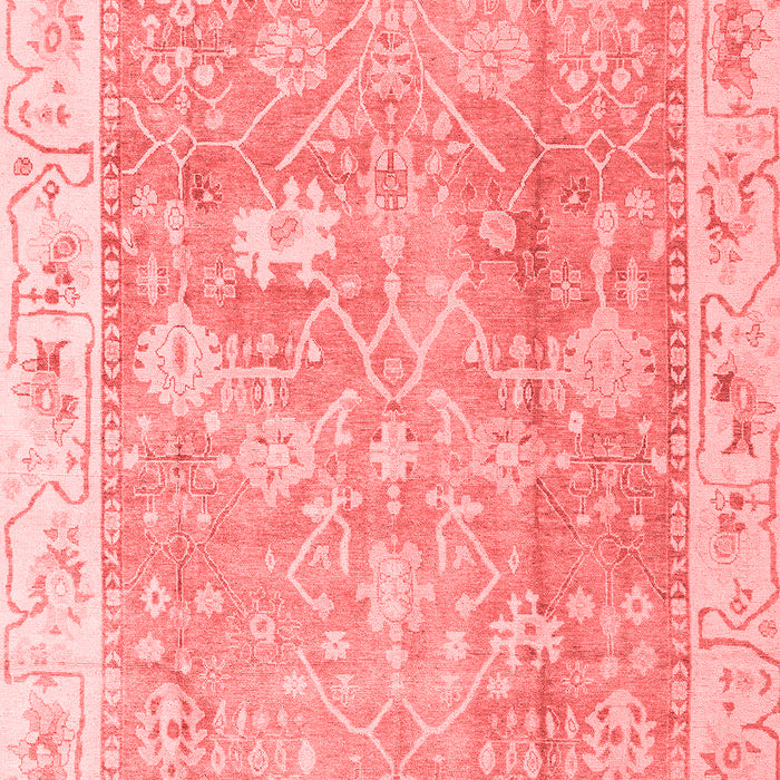 Machine Washable Oriental Red Traditional Rug, wshabs4331red