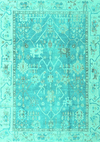 Oriental Turquoise Traditional Rug, abs4331turq