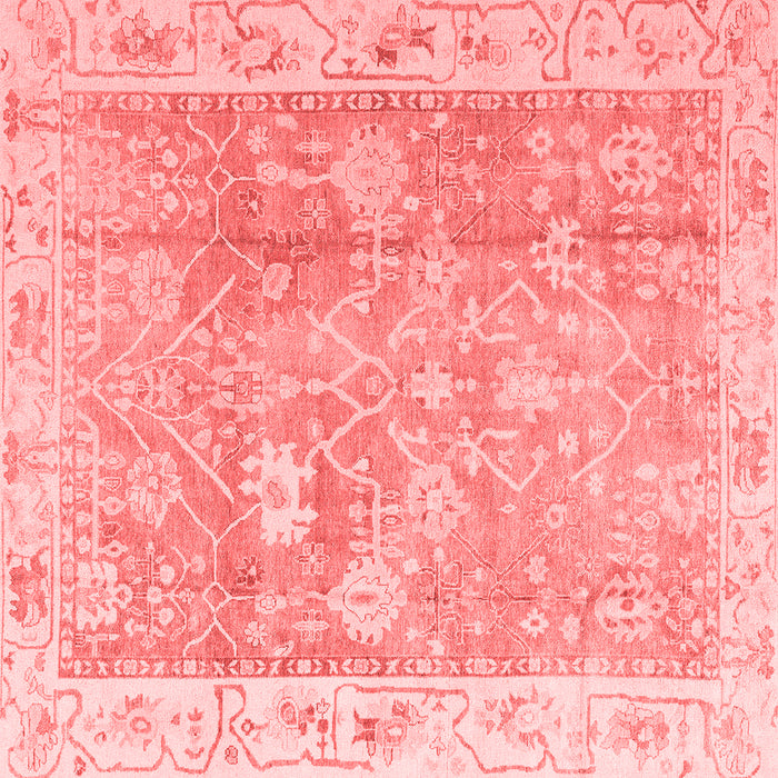 Machine Washable Oriental Red Traditional Rug, wshabs4331red