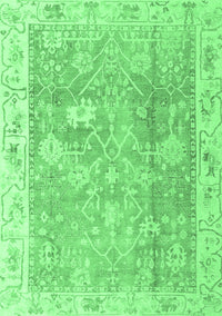 Oriental Emerald Green Traditional Rug, abs4331emgrn