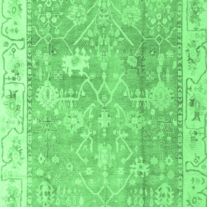 Oriental Emerald Green Traditional Rug, abs4331emgrn