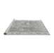 Sideview of Machine Washable Oriental Gray Traditional Rug, wshabs4331gry