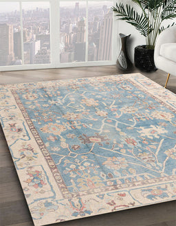 Machine Washable Abstract Dark Gray Rug in a Family Room, wshabs4331