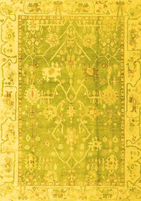 Oriental Yellow Traditional Rug, abs4331yw