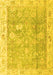 Oriental Yellow Traditional Rug, abs4331yw