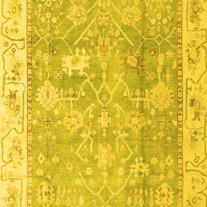 Oriental Yellow Traditional Rug, abs4331yw