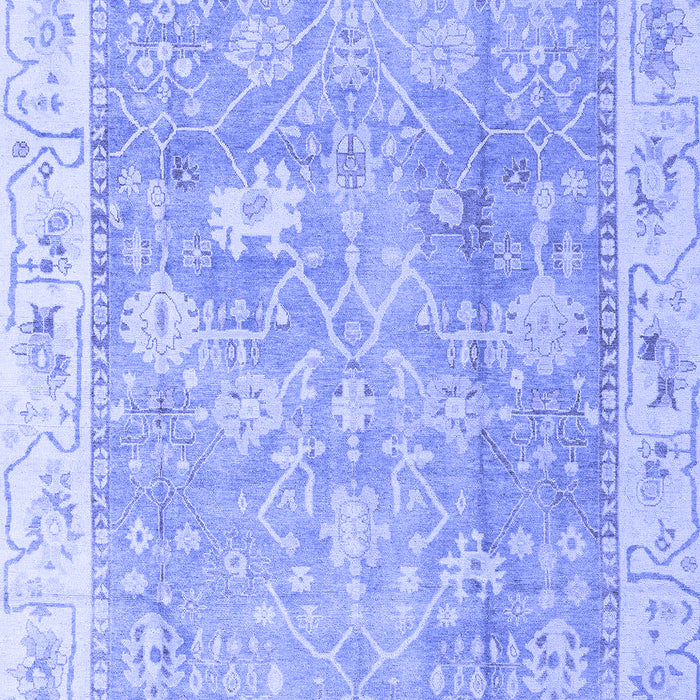 Machine Washable Oriental Blue Traditional Rug, wshabs4331blu