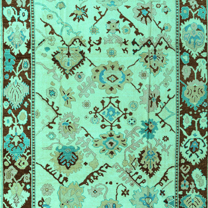 Abstract Turquoise Modern Rug, abs4332turq